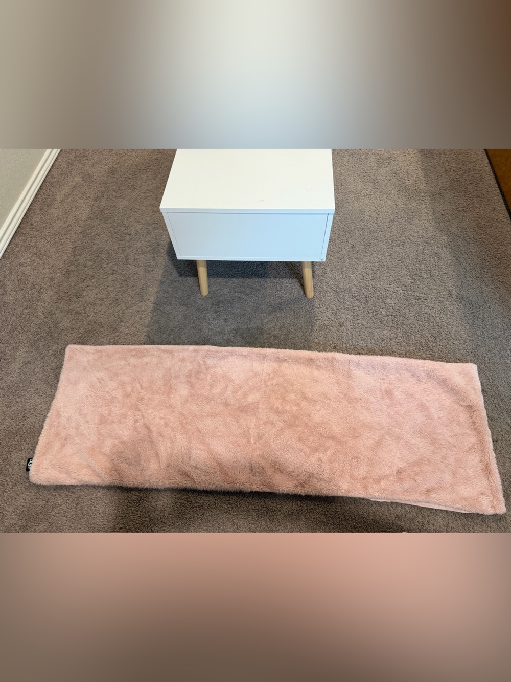 UGG Plush Pink Faux Fur Body pillowcase